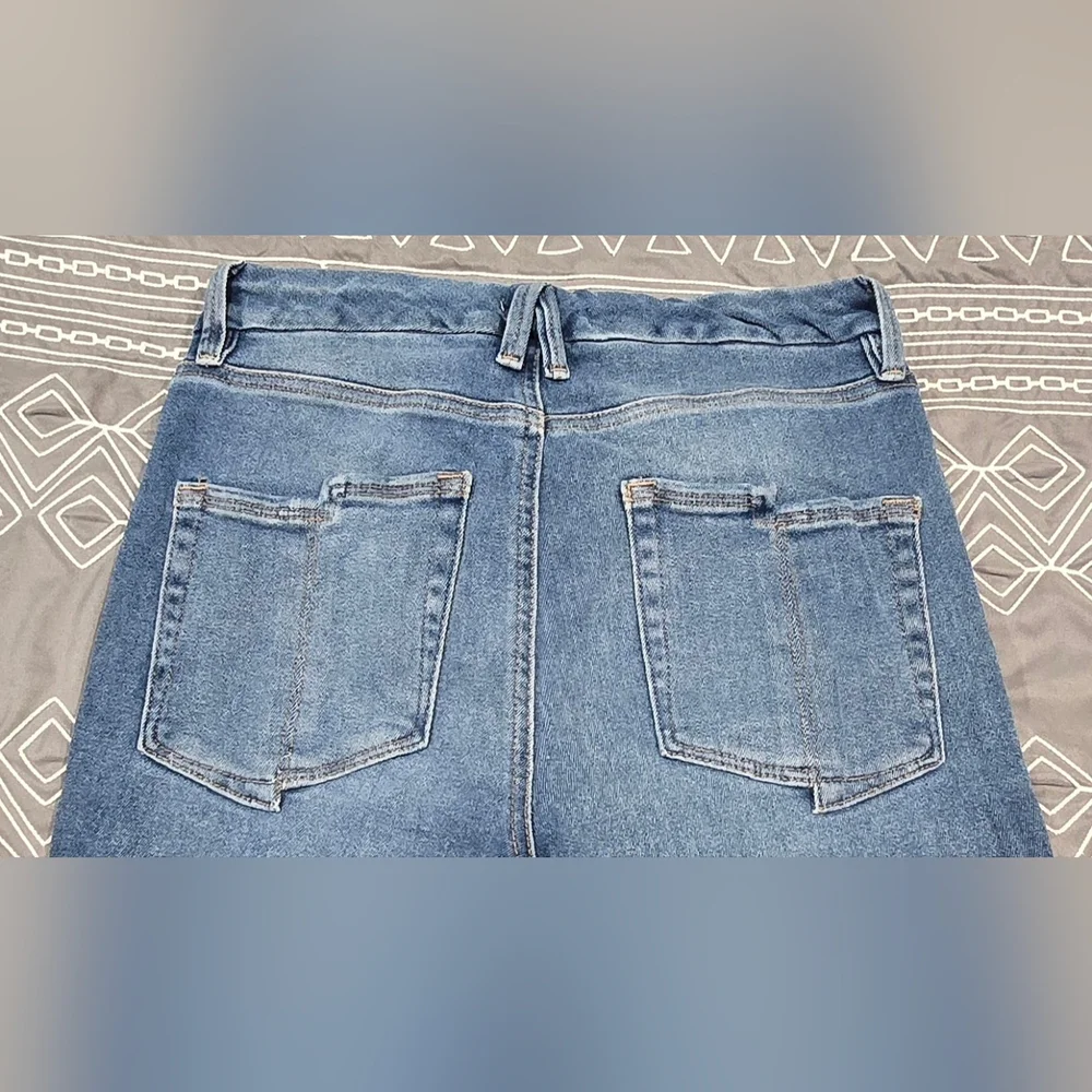 Good American High Waisted Cropped Skinny Jeans Size 8/29 - Picture 4 of 7